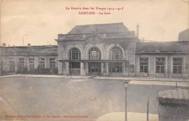 Cpa 88 Saint Die La Gare