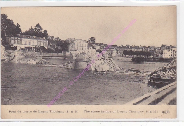 CPA Militaria 77400 Lagny Thorigny Bridge Of Stone EDT Eld