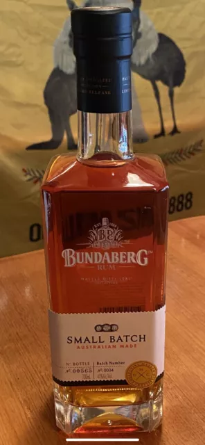 Bundaberg Rum MDC Small Batch Number 4 Bottle Number 565 700ml Glass Bottle