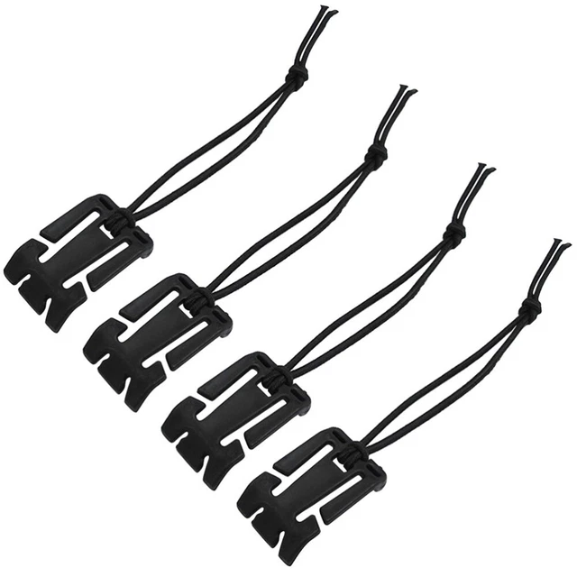 4 piezas hebilla correa de cuerda elástica hebilla clips de hebilla hebilla fija