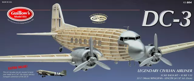 GUILLOW'S DOUGLAS DC-3 Model Kit $74.86 - PicClick