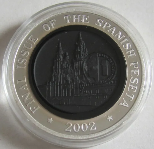 Samoa 10 Tala 2002 Euroeinführung Spanische Peseta 1 Oz Silber