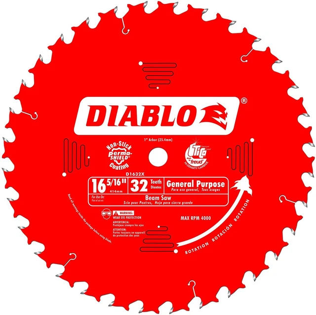 Diablo Genuine 16‑5/16" x 32 Tooth General Purpose Saw Blade # D1632X