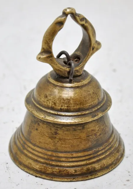 Antique Brass Animals Hanging Cow Bell Original Old Hand Crafted