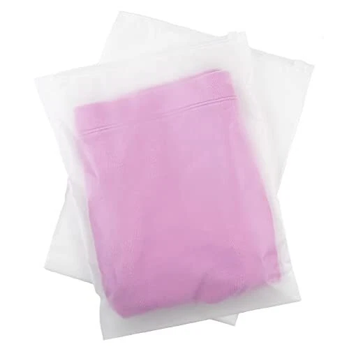 Frosted Slide Zip Plastic Bags for Packaging Products - 10x13&quote; - 100 Pa...