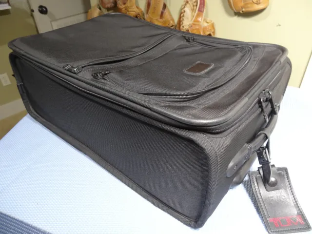 TUMI (2205D3) Ballistic Nylon Carry-On Rolling Upright Wheeled Luggage Black 21"
