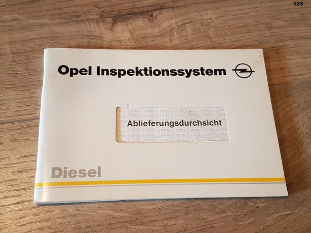 NUOVO libretto degli assegni diesel libretto di servizio 1992 bianco omega cadetto Astra Frontera