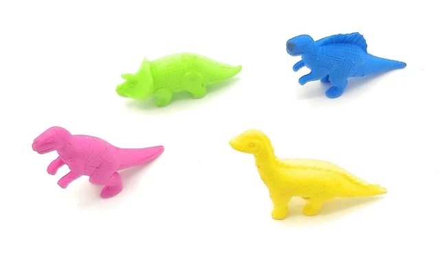 12 Dino-Bleistifte Mit Radiergummi – Ca. 19 Cm, Bunt, Für Kindergeburtstag & Mitbringsel