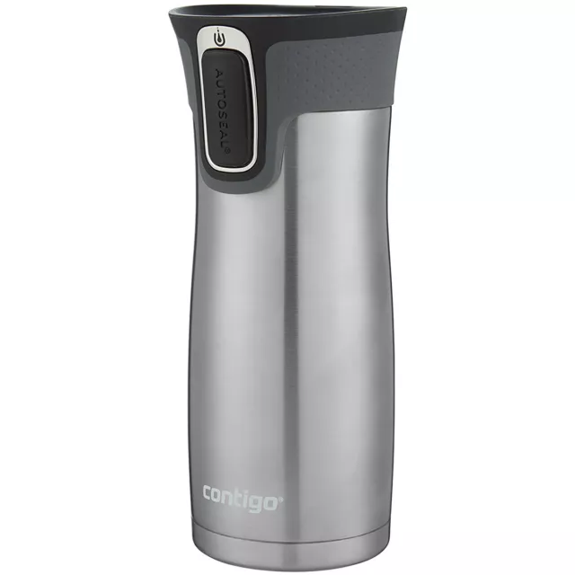 Contigo 16 oz. West Loop Autoseal Travel Mug 2-Pack - Stainless Steel/Very Berry 2