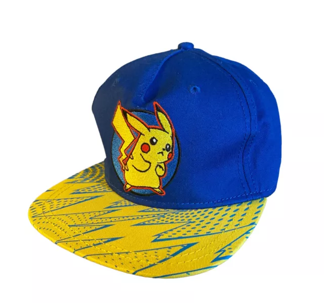 Pokémon Pikachu Hat Game Player Cap Game Player Youth Snapback Blue Yellow