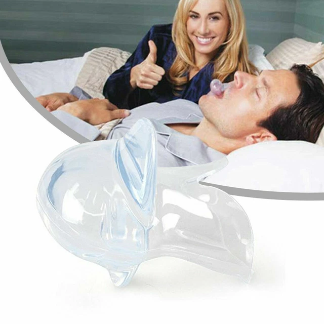 Dispositivo anti-ronquidos lengua silicona apnea del sueño ayuda anti-ronquidos manga