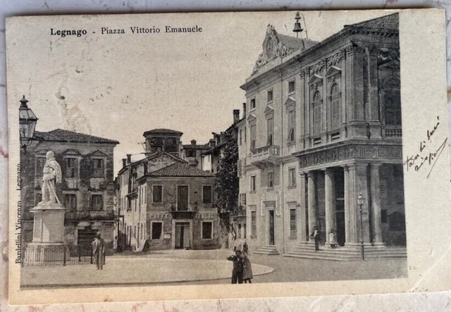 Legnago pazza Vittorio Emanuele viaggiata 1900 Verona