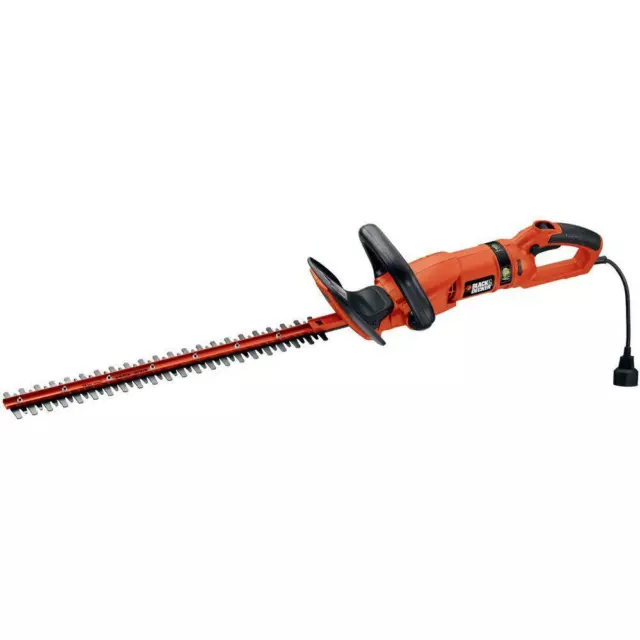 Corded Electric Hedge Hog Trimmer With Rotating Handle 24 In. 3.3-Amp