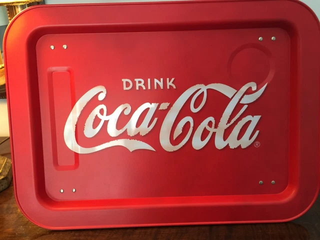 Coca Cola Vassoio Vintage  Da Colazione Con Gambe Richiudibili Cm  44X 31,5