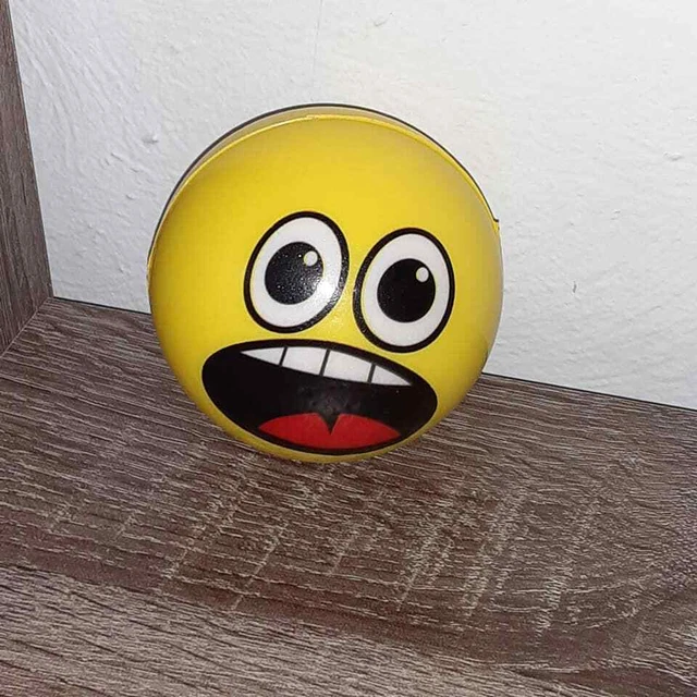 NEW SPONGY FOAM EMOJI BALL Toy Surprise Face Firm NonBounce 3