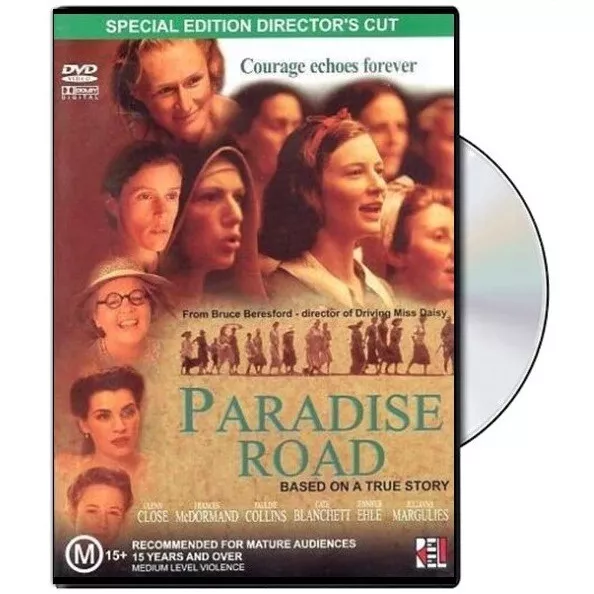 Paradise Road (DVD, 1997) Region 4 (Special Edition Director's Cut) Glenn Close