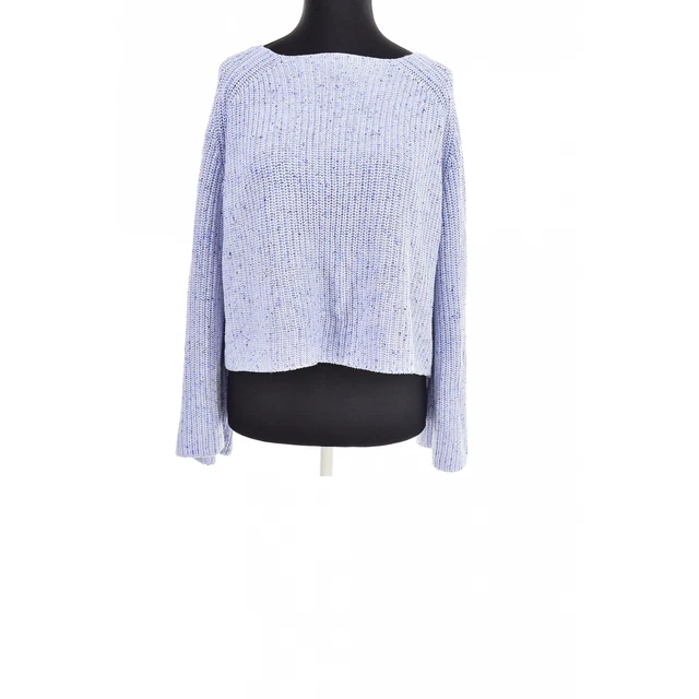H&M Azzurro Acrilico, Cotone Donna Maglione Camicia Eu 40, UK 12,USA 8, E 44, M