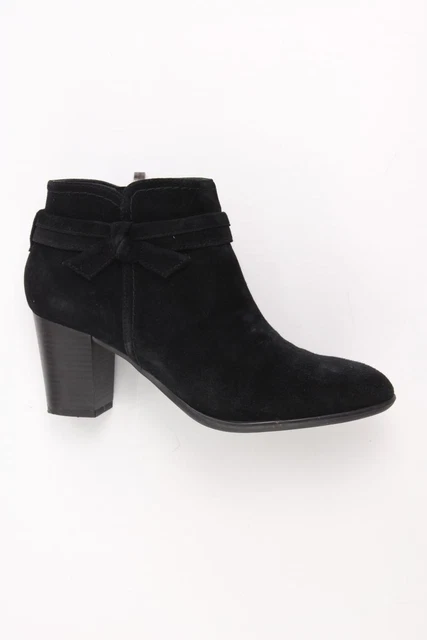 5TH AVENUE stivaletto per le signore taglia 39 buono come nuovo nero di pelle