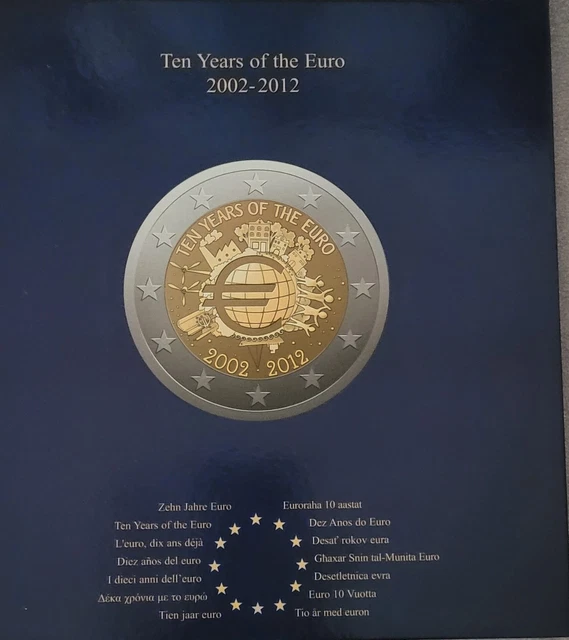 PIÈCE COMMÉMORATIVE DE 2 euros France2012, 10 ans de l'euro EUR 7,00