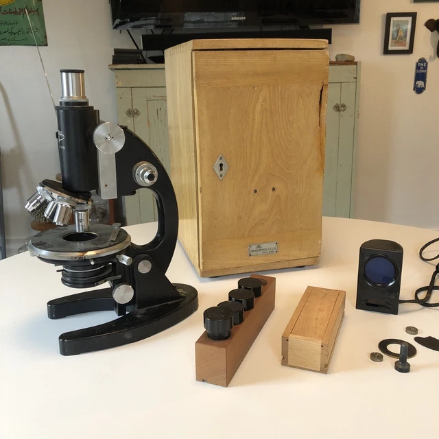 VINTAGE POST WW2 Magna Microscope Tokyo Optical Company Occupied Japan ...