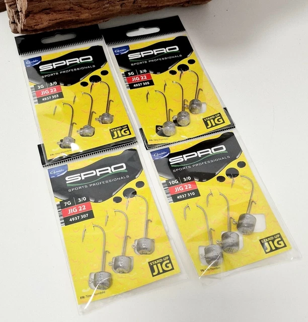 Spro Jig 22 Stand Up 3/0 3g 5g 7g 10g 3,9cm Ned Rig Head Jigheads Jigköpfe NEW