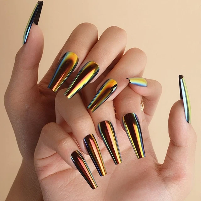 En cubierta completa puntas de uñas falsas acabado uñas postizas puntas de uñas desmontables