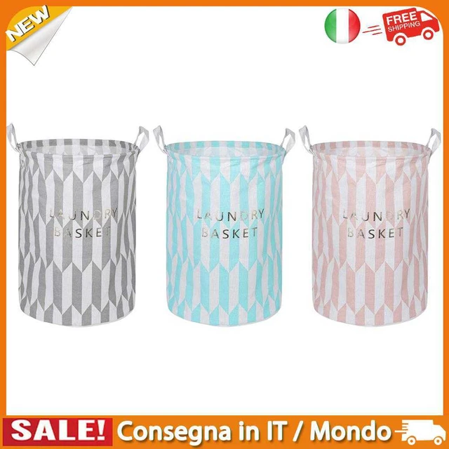 IT Folding Laundry Waterproof Geometry Canvas Toys Organizer Storage Basket