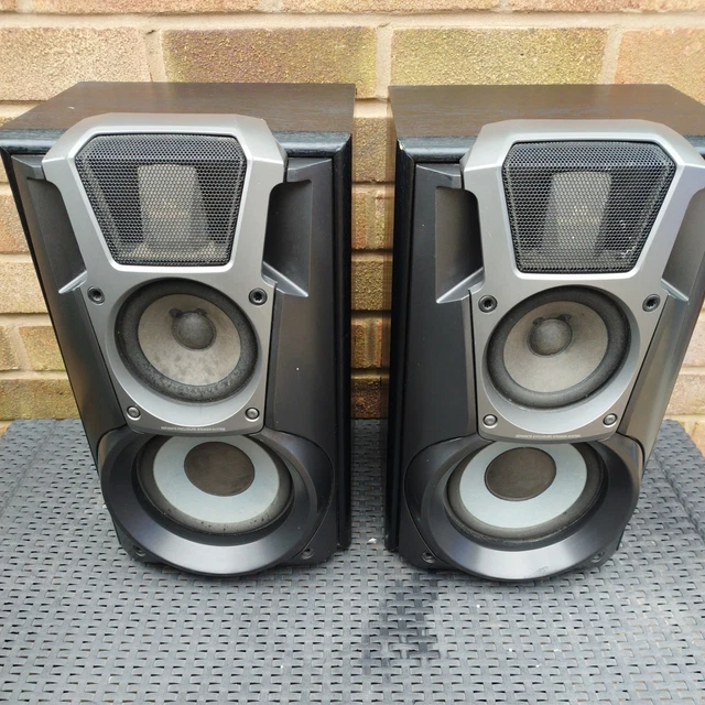 Technics SB-PS11 Speakers & SB-PC11 Center Speaker TESTED 8 Ohm 80W