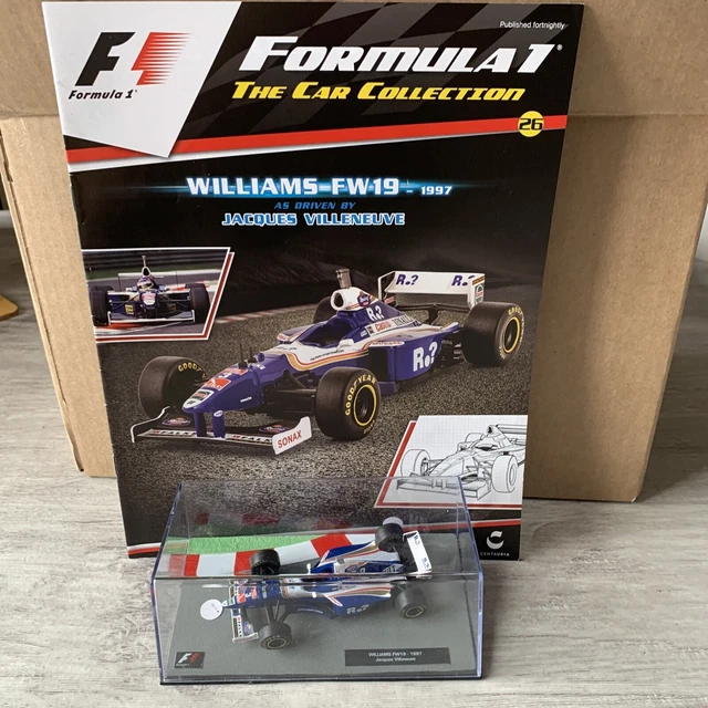 FORMULA 1 THE Car Collection Issue 26 Jacques Villeneuve WILLIAMS FW19 ...