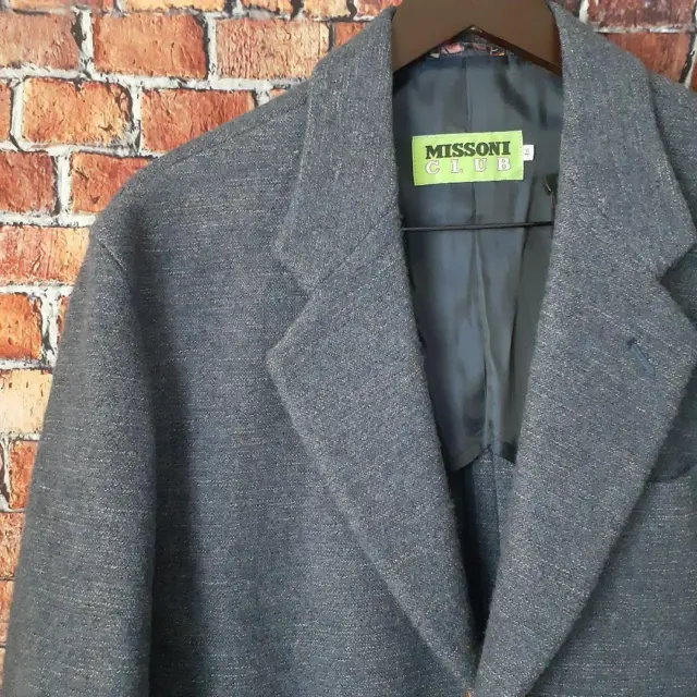 Rare □ Missoni CLUB coat jacket wool astringent vintage