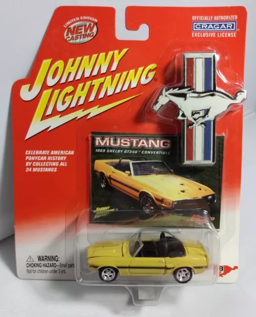 Johnny Lightning Mustang 1969 Shelby GT350 Convertible Yellow