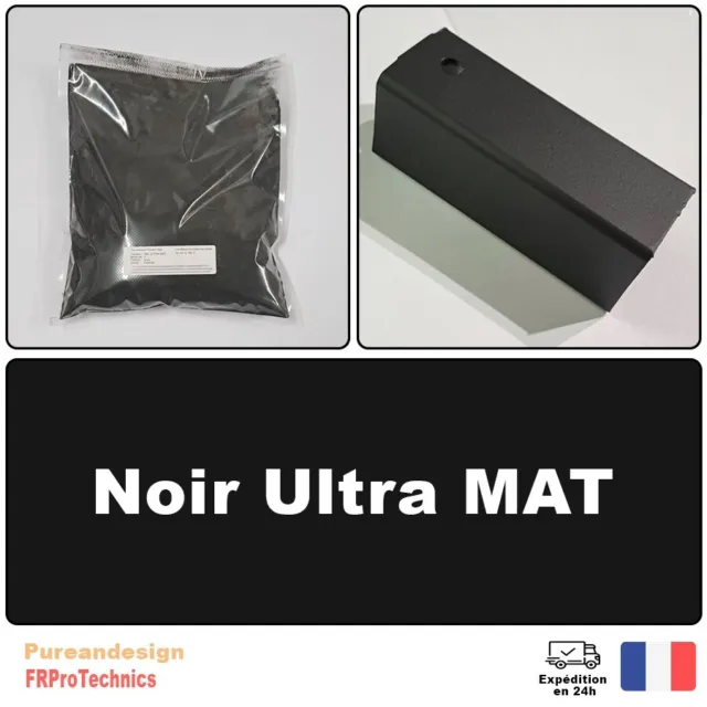 Peinture poudre de thermolaquage 1 Kg Noir Ultra MAT - Powder coating
