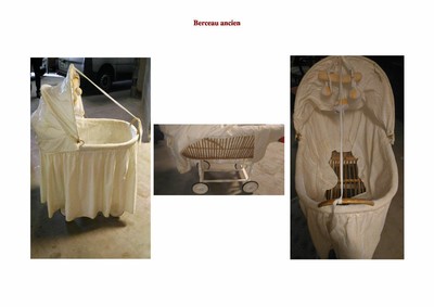 Lit Bebe Ancien Bercelonnette Berceau En Hetre 1930 Eur 230 00 Picclick Fr