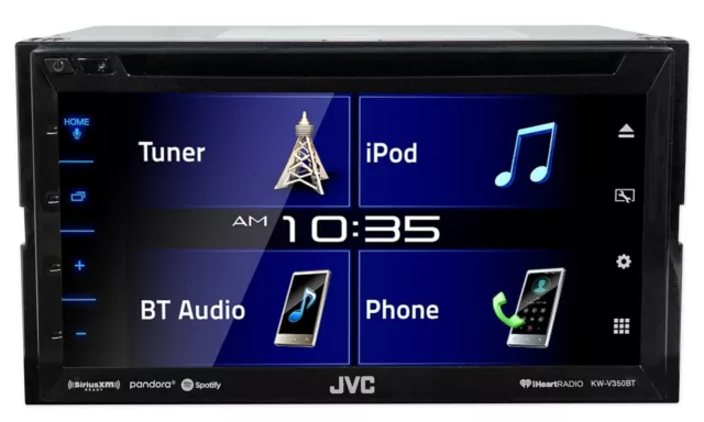 JVC KW-V350BT 6.2" Car DVD/Bluetooth Receiver Monitor w/iDatalink Maestro Ready