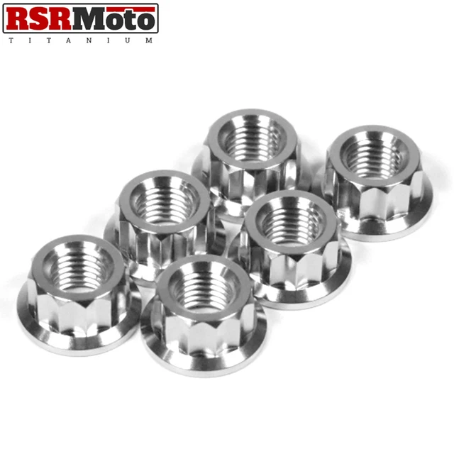 Stainless Steel Rear Sprocket Nuts For Suzuki GSXR1100 1986-1997 GSX-R1100