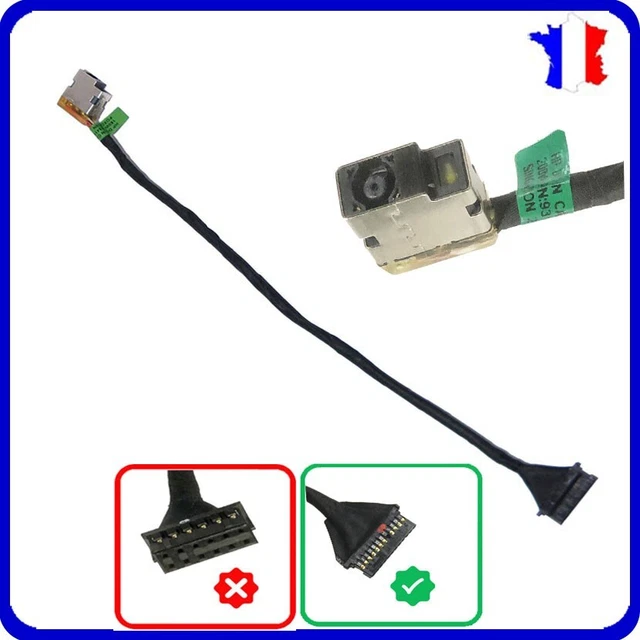 Connecteur (Jack) D'alimentation DC Pour HP Pavilion / Envy - Référence CBL00321-0235, Remplacement