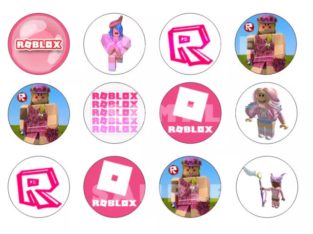 ROBLOX GIRL'S PARTY edible Cake topper A4 Icing Wafer