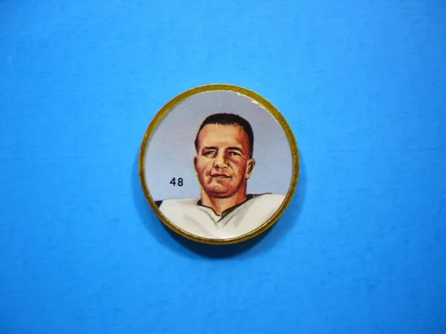 1963 Nalley's Humpty Dumpty Plastic Cfl Football Coin #48 John Barrow Nalleys