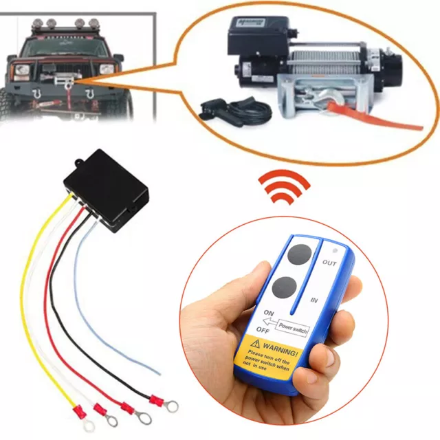 12V Winch Wireless Remote Control Switch Handset Kit Fit Tool For ATV SUV UTV XM
