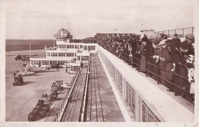 CPA 93 Environs Paris Port Aérien LE BOURGET-DUGNY Les Terrasses 1939 Animated