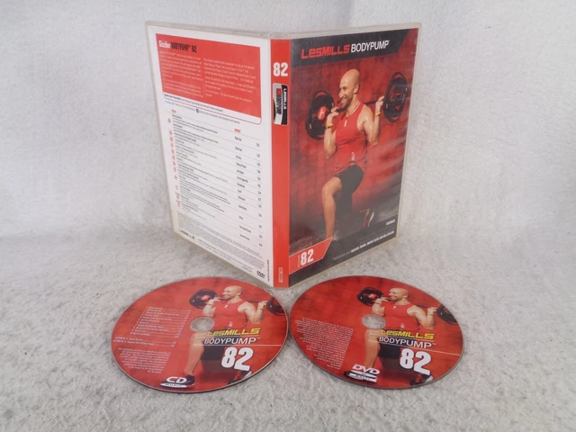 LES MILLS BODYPUMP 82 DVD CD Set Fitness Workout Program Strength