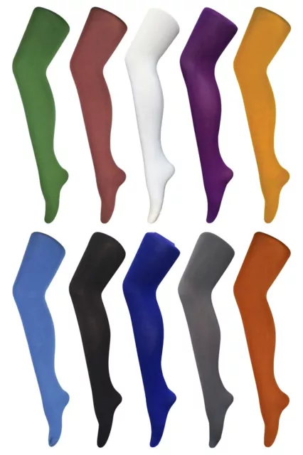 Womens 80 Denier Thick Warm Opaque Tights - Lots of Colours, 3 Sizes