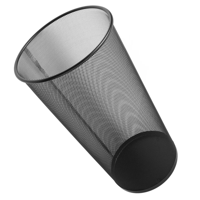 Porte-parapluie Métal Creux Debout - Design Rond Avec Perforations - Pour Entrée, Bureau, Hôtel - Petite Taille