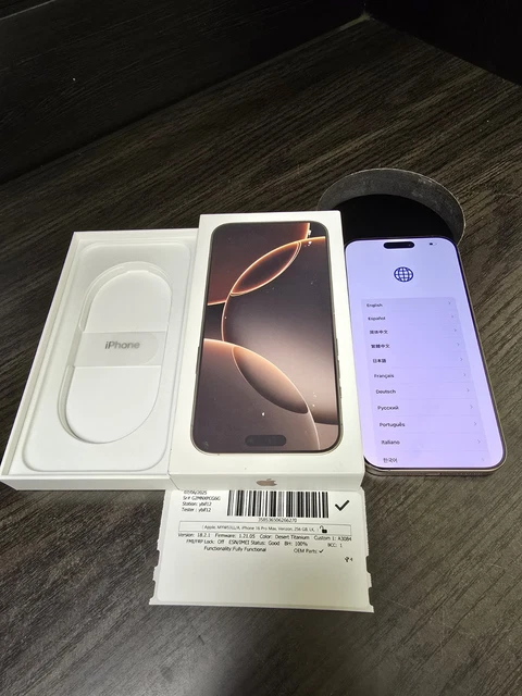 APPLE IPHONE 16 Pro Max A3084 VERIZON LOCKED 256GB Desert Titanium