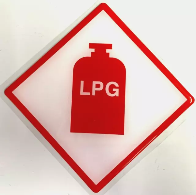 LPG Resin Badge Self Adhesive for Caravan and Motorhome Gas Locker Box -  LPGB1