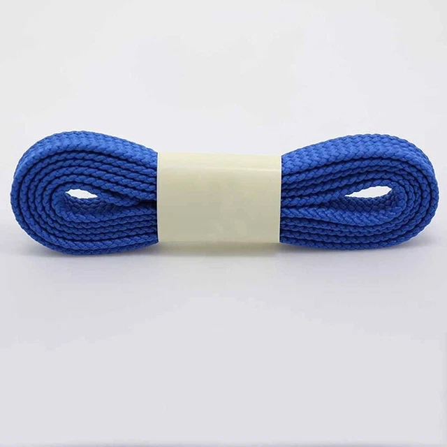 Mens Womens Flats Boots Lace Up Long Running Shoes Weave Solid Shoelace