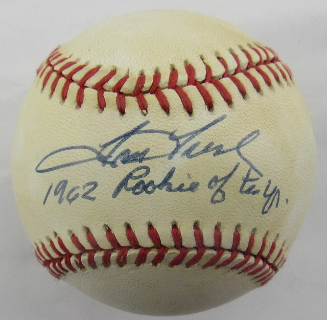 Batte de baseball en bois signée Jim Thome Rawlings 34 pouces Indiens