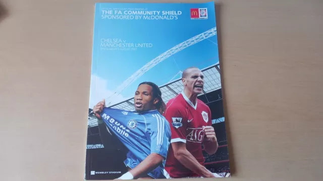 Chelsea v Manchester United CHARITY SHIELD 2007/08 FREE POST