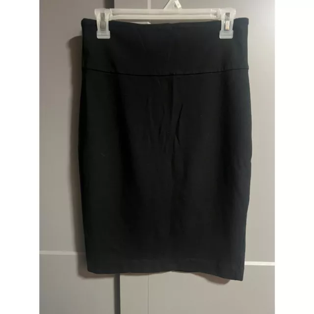 Standard James Perse Womens Stretchy High Waist Pencil Skirt Black Size 2 (US M)