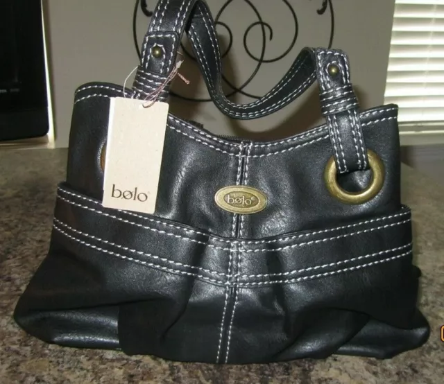 bolo Handbag NWT-Wainwright Tote Black-Retail $59.99 Very Nice